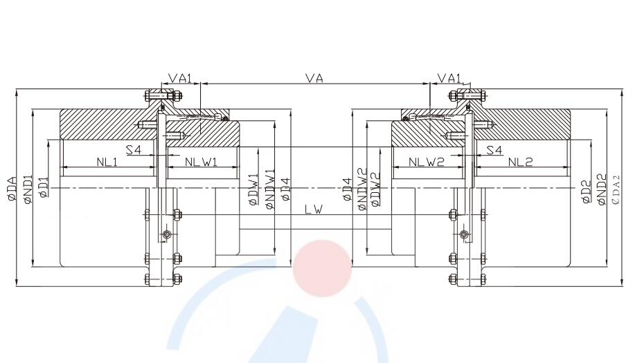 WGW with intermediate shaft